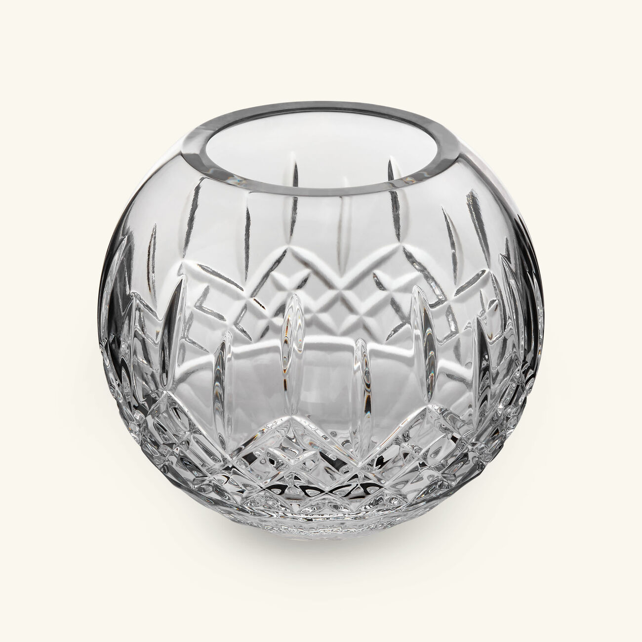 waterford lismore rose vase bowl medium clear