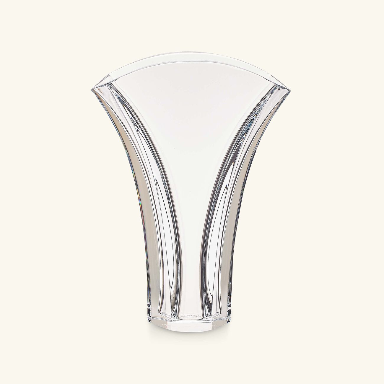 baccarat ginkgo vase small clear