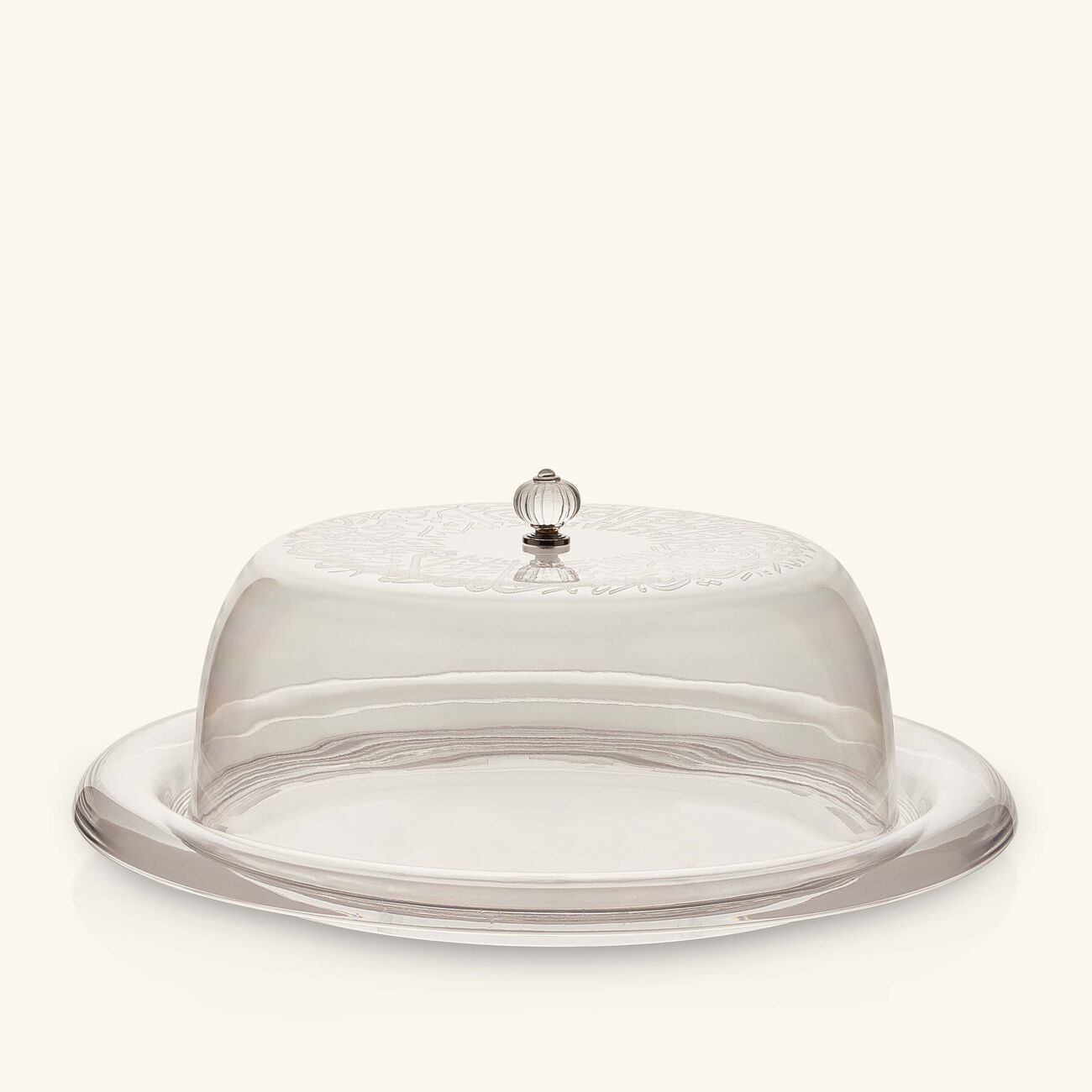 dimlaj thuluth serving platter with lid clear