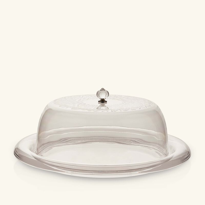 dimlaj thuluth serving platter with lid clear