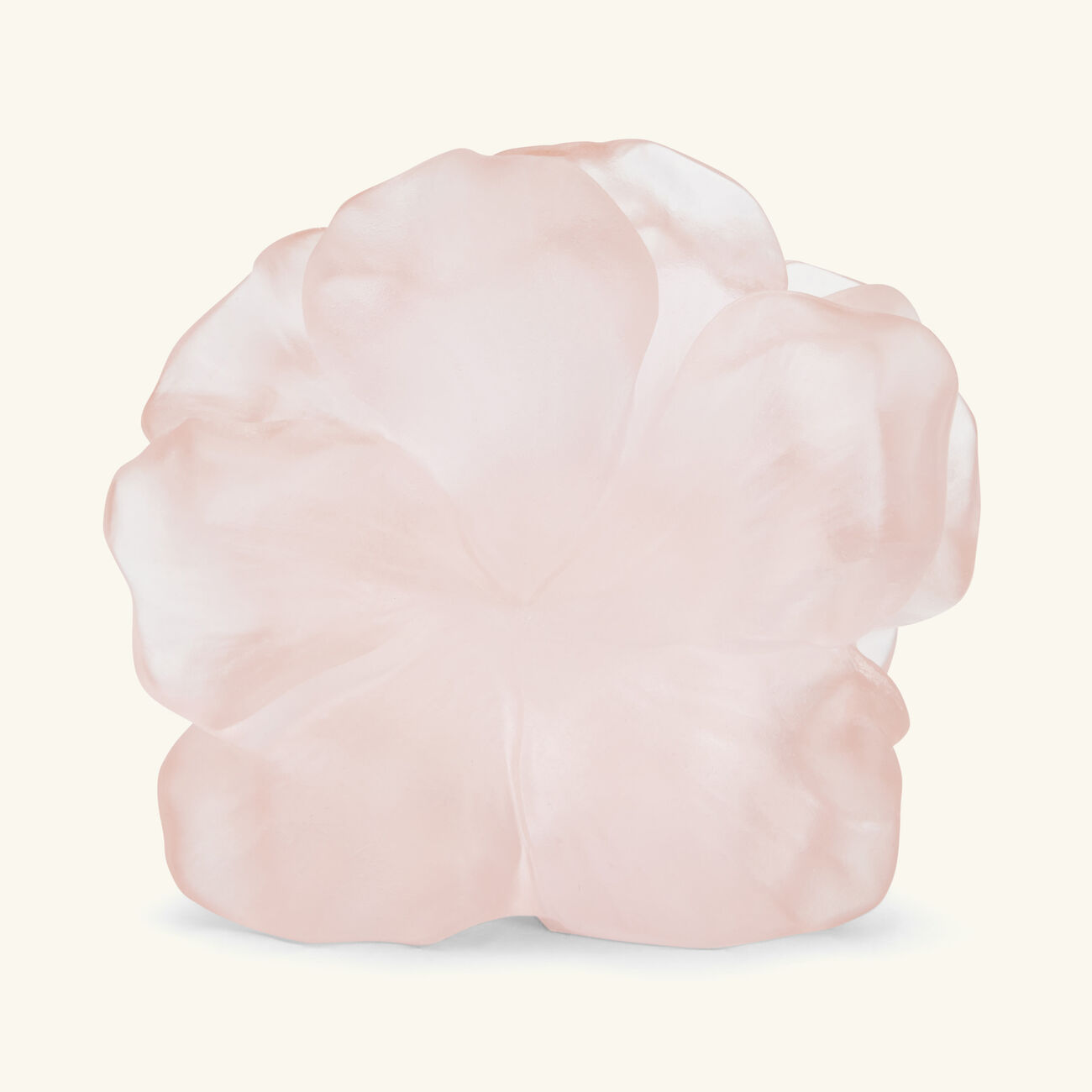 daum camellia flower figurine mini pink