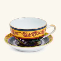 dolce gabbana casa carretto dessert plate round 19cm set of 2