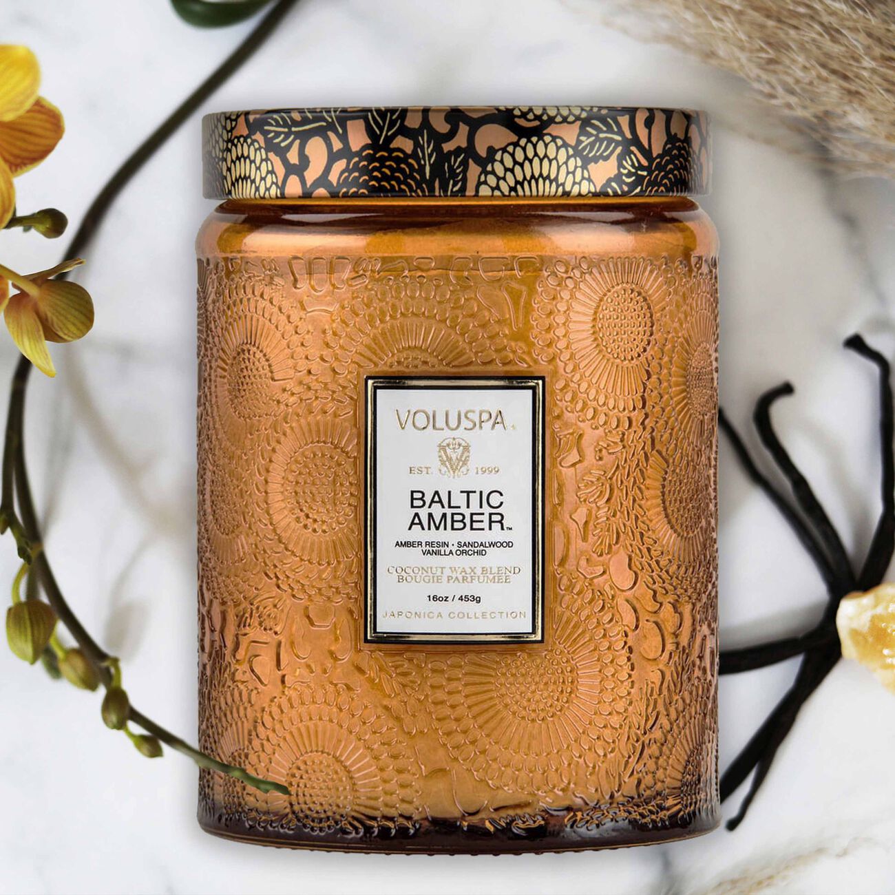 voluspa baltic amber candle