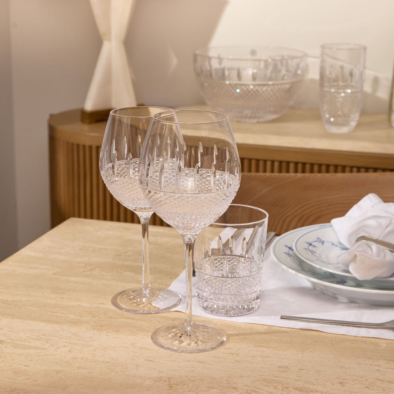 Mastercraft Irish Lace Wine Glasses Set Of 2 waterford mastercraft irish lace wine glasses set of 2