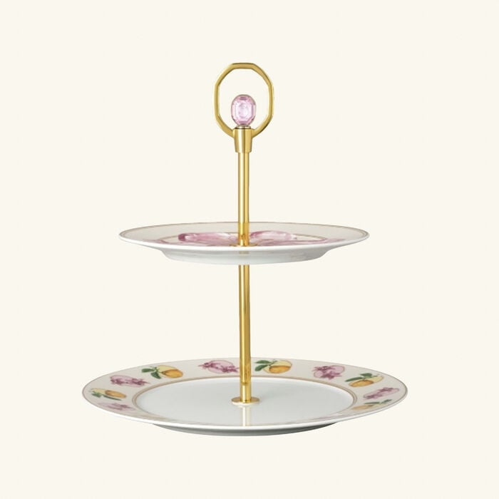 rosenthal idyllia 2 tiers cake stand marshmallow