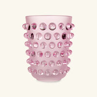 lalique mossi vase small pink