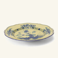 ginori 1735 oriente italiano dinner plate round yellow 26cm