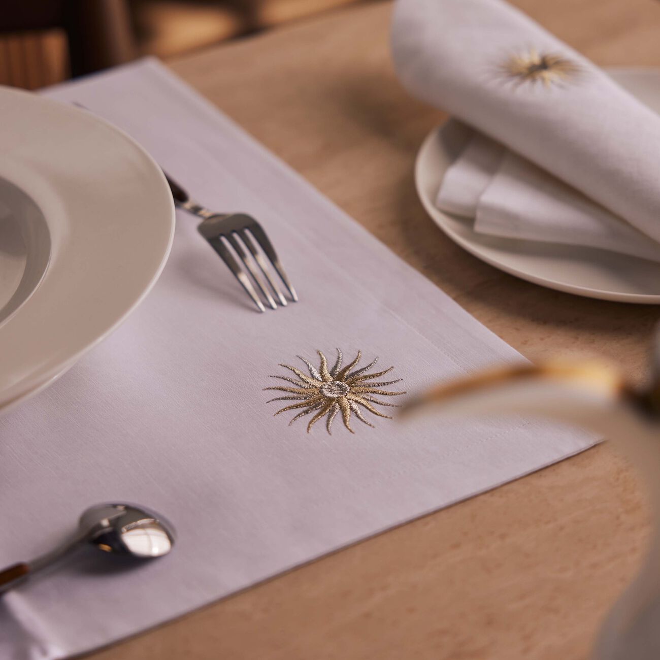 Sunshine Placemat White catherine denoual sunshine placemat white