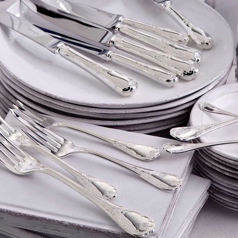 christofle marly flatware set 36 pieces silver plated