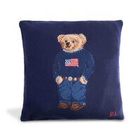 Polo Bear Wool Throw Pillow, small