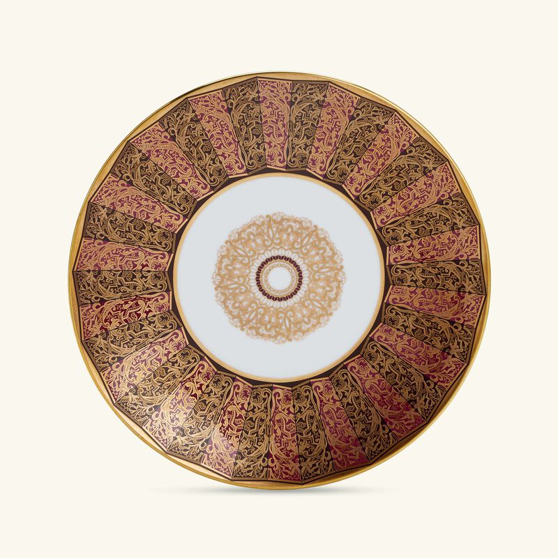 bernardaud eventail dinner plate round gold 21cm