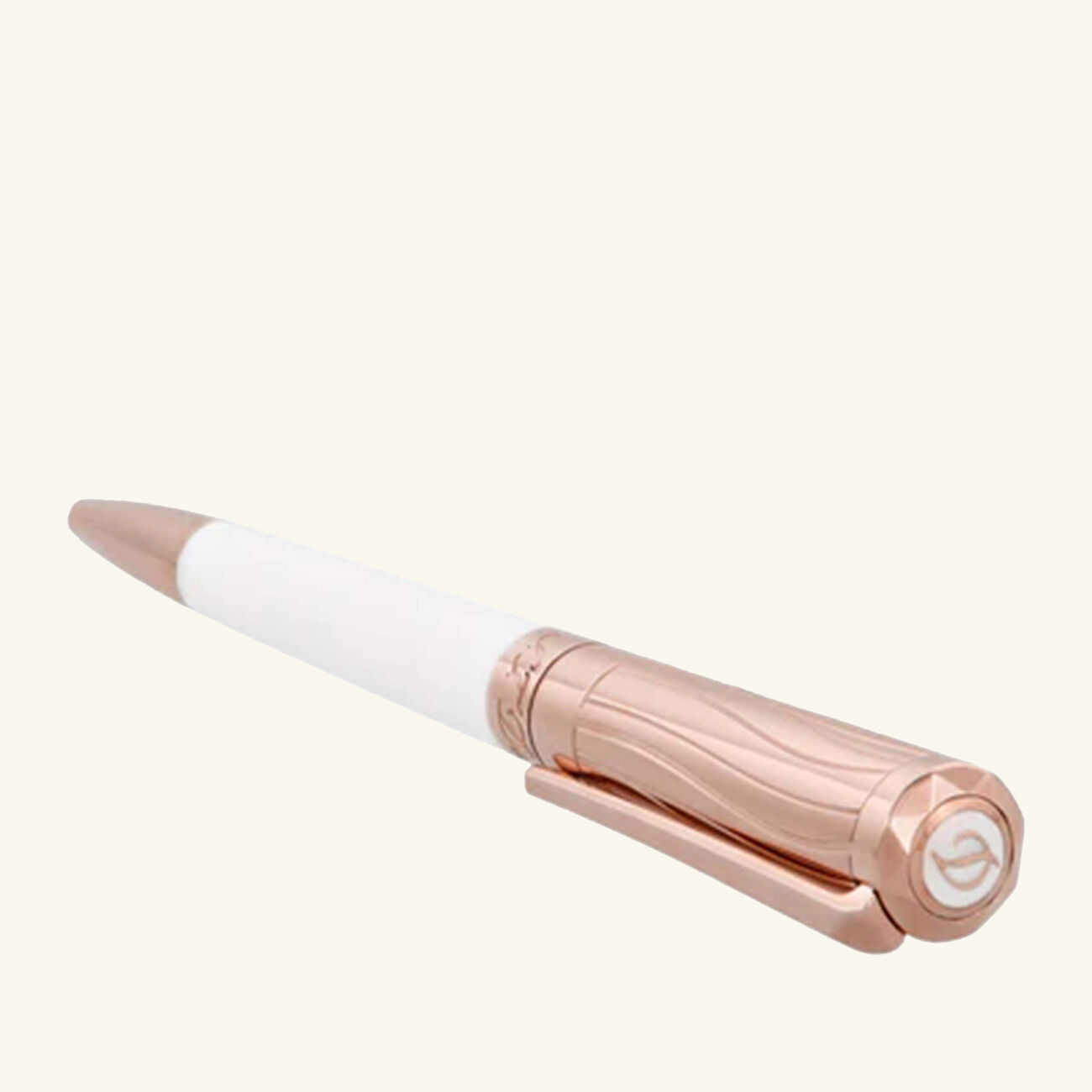 قلم حبر جاف (بولبوينت) ليبرتيه أبيض اس تي دوبون قلم حبر جاف بولبوينت ليبرتيه أبيض