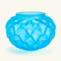 lalique champs lys es centerpiece blue