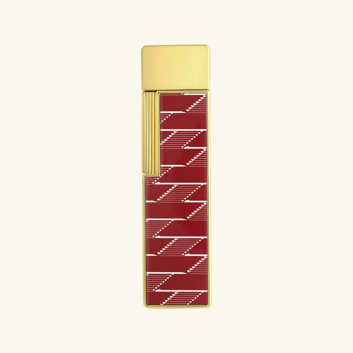 st dupont monogram 1872 lighter burgundy