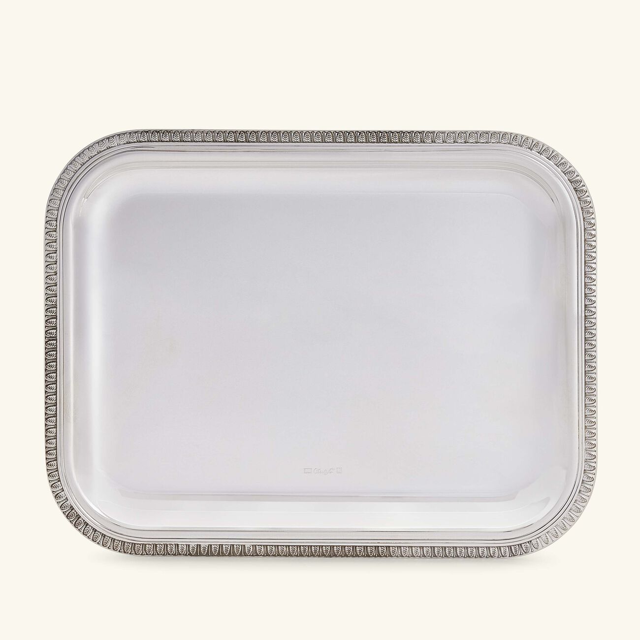christofle malmaison serving tray rectangular small silver plated 26cm