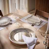 christofle albi serving platter round silver 40cm