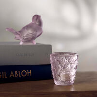 lalique anemones votive mini pink