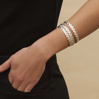 christofle babylone bangle sterling silver size 1