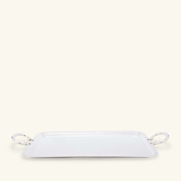 christofle albi serving tray rectangular large silver plated