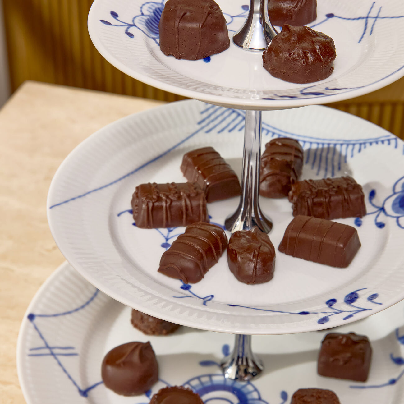 Blue Fluted Mega 3 Tier Cake Stand White royal copenhagen blue fluted mega 3 tier cake stand white
