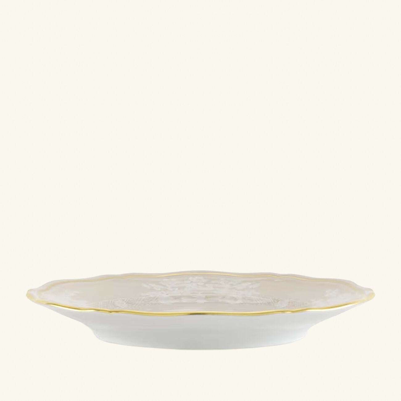 ginori 1763 oriente italiano mergina bread plate round beige 17cm