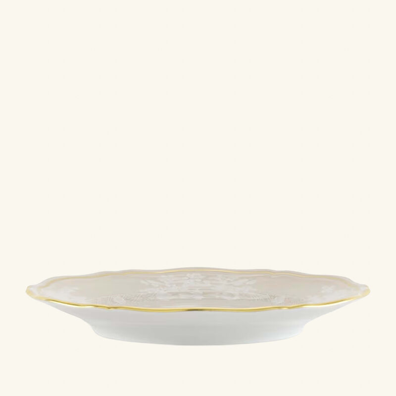 ginori 1763 oriente italiano mergina bread plate round beige 17cm