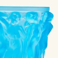 lalique bacchantes vase small blue