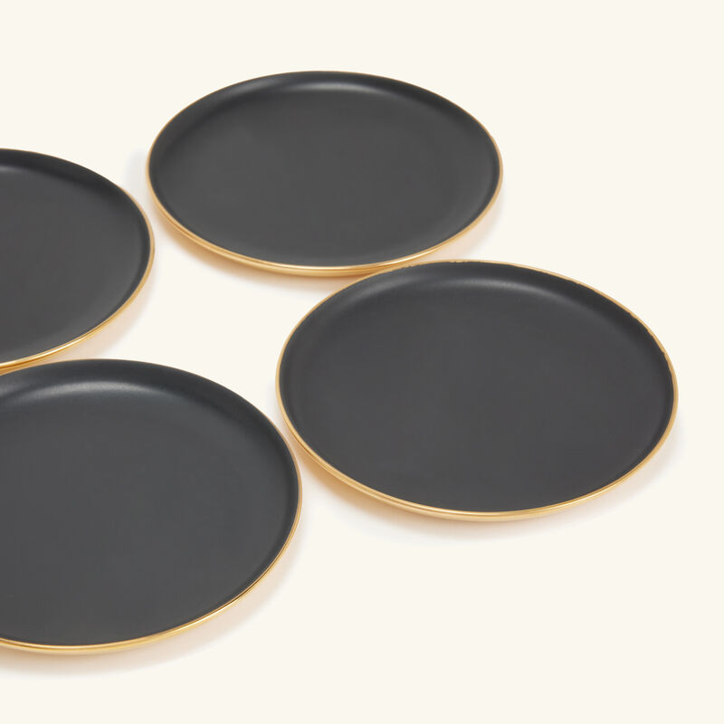 Haas Lynda Box & Plate Black Set Of 4 l objet haas lynda box plate black set of 4