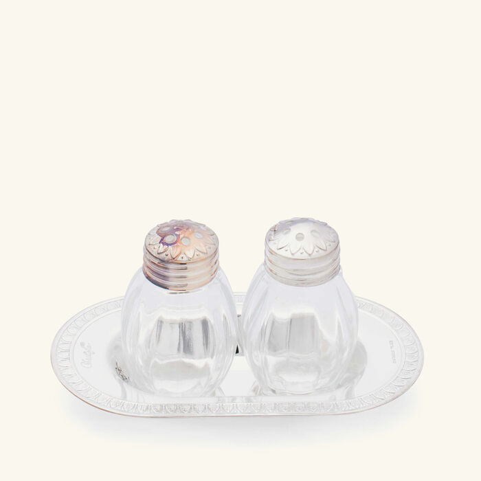 christofle malmaison salt pepper shakers silver plated