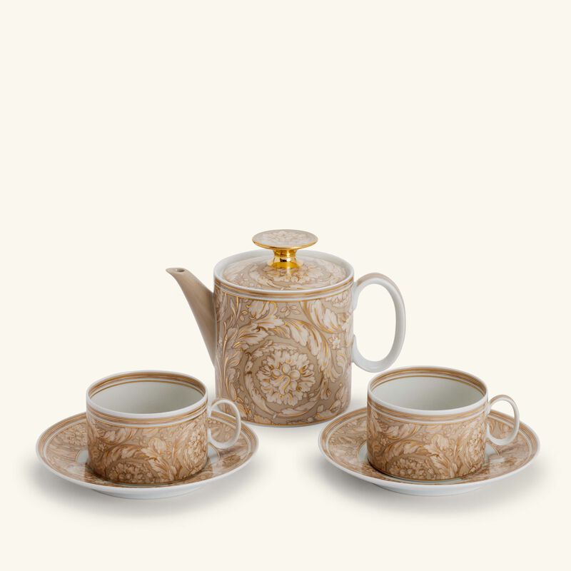 Barocco Beige Tea Set versace barocco beige tea set
