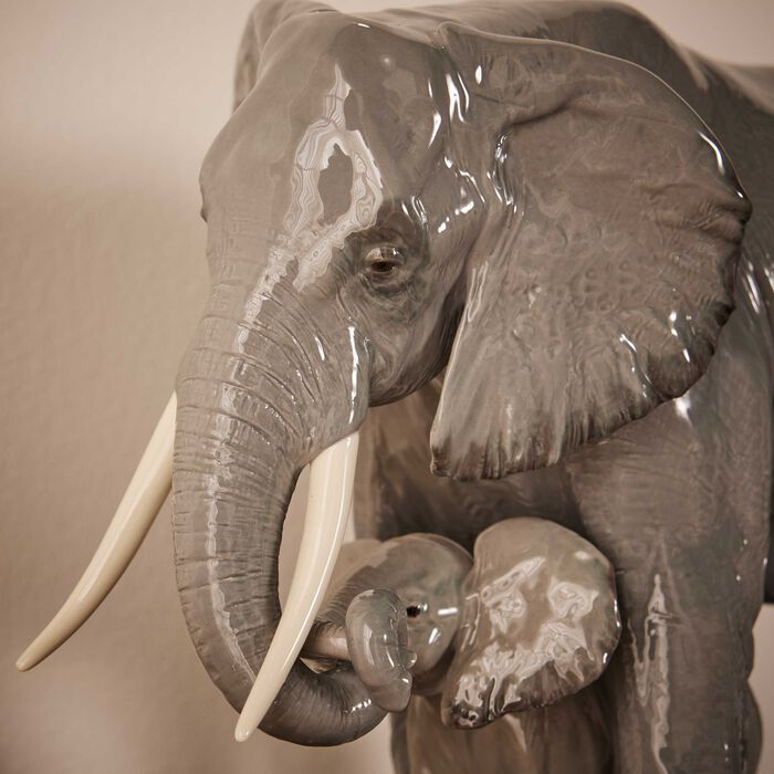 Leading The Way Elephants Sculpture Medium Grey lladro leading the way elephants sculpture medium grey