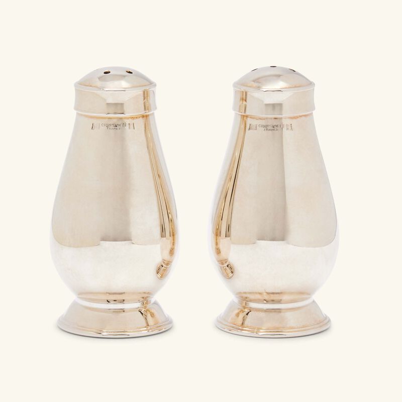 christofle albi salt pepper shakers silver plated
