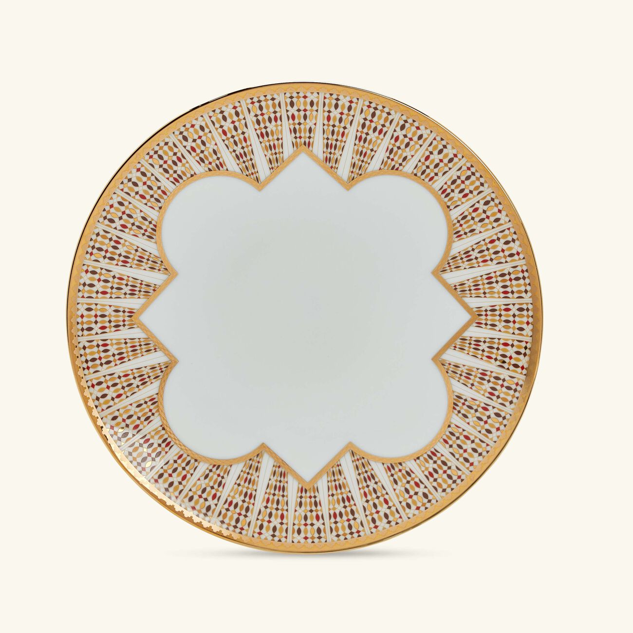 haviland cavalier royal dinner plate round gold 28cm set of 2