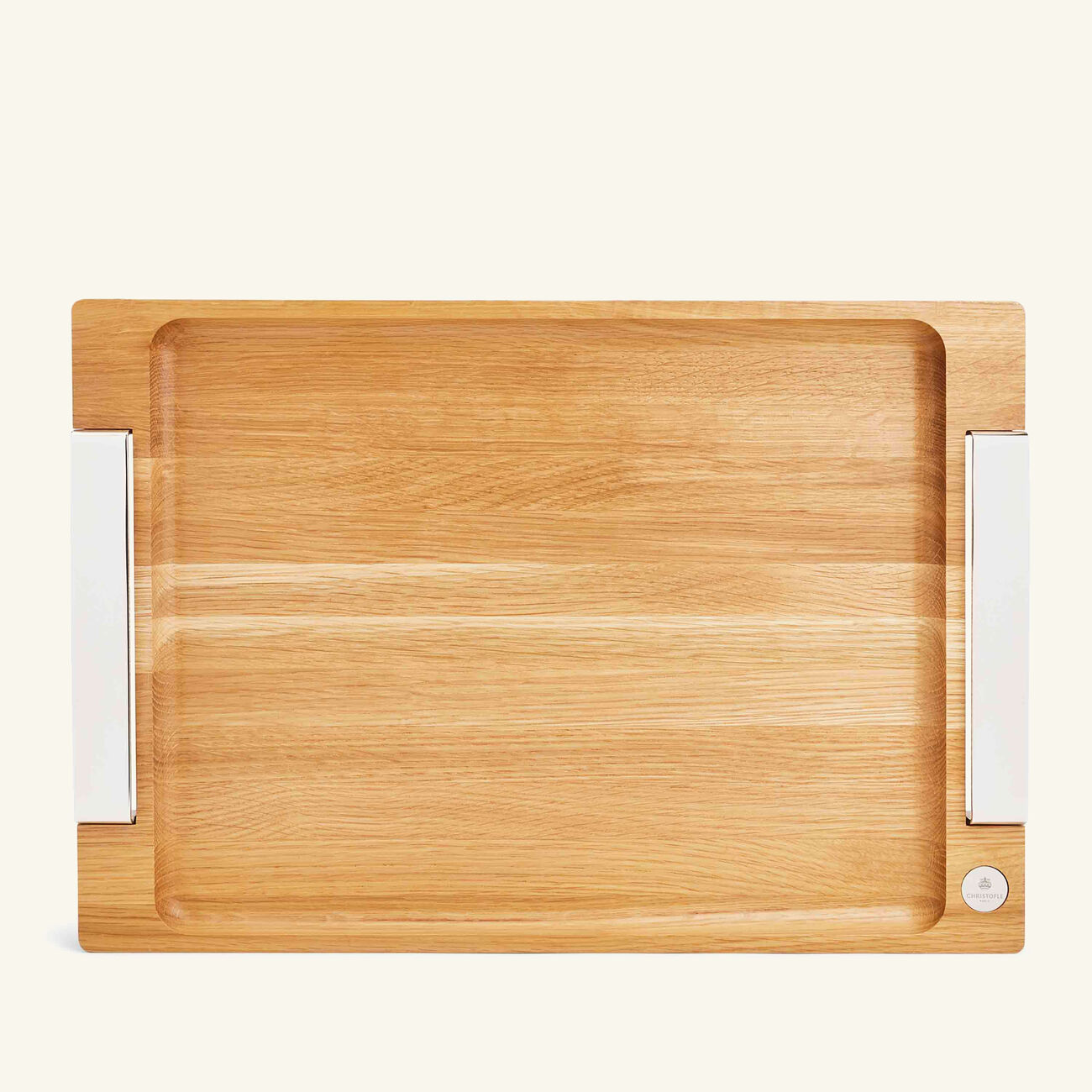christofle royal chef serving tray rectangular large brown