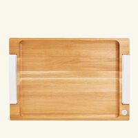 christofle royal chef serving tray rectangular large brown