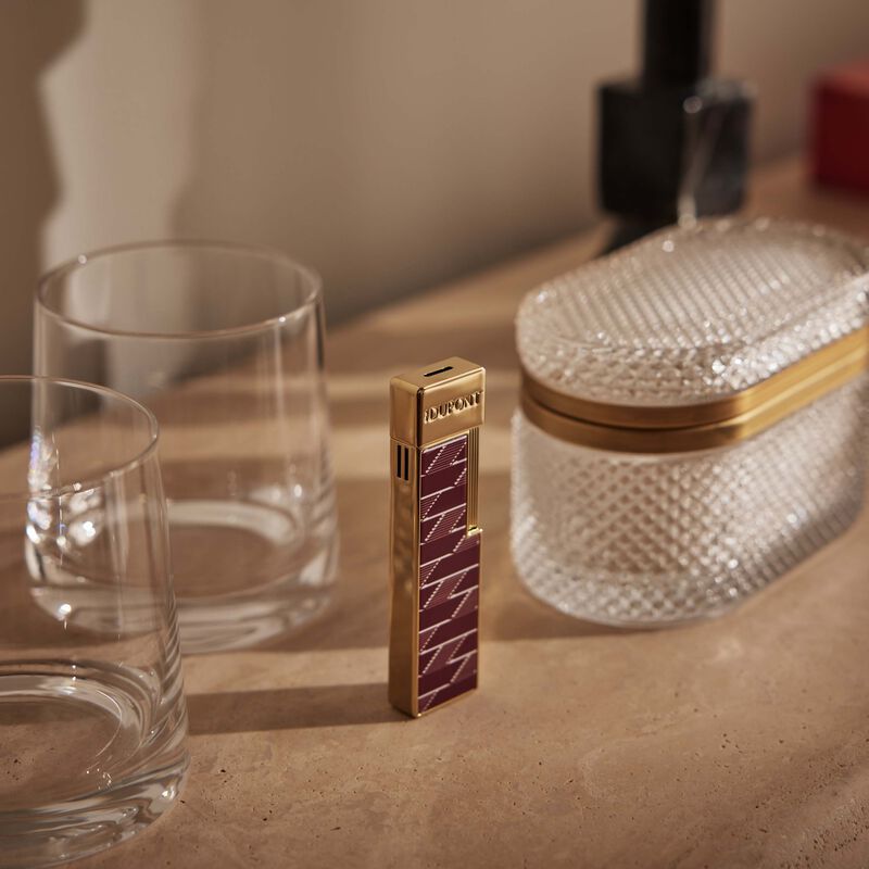 Monogram 1872 Lighter Burgundy st dupont monogram 1872 lighter burgundy