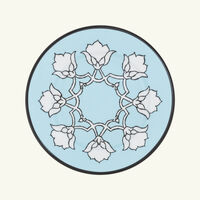 pinto paris jaipur bread plate round blue 15cm