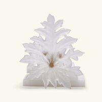 daum born o wall leaf figurine medium white