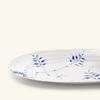 royal copenhagen blue fluted mega serving plate oval white 60 cm