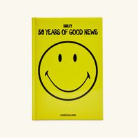 assouline smiley 50 years of good news book 28x19cm
