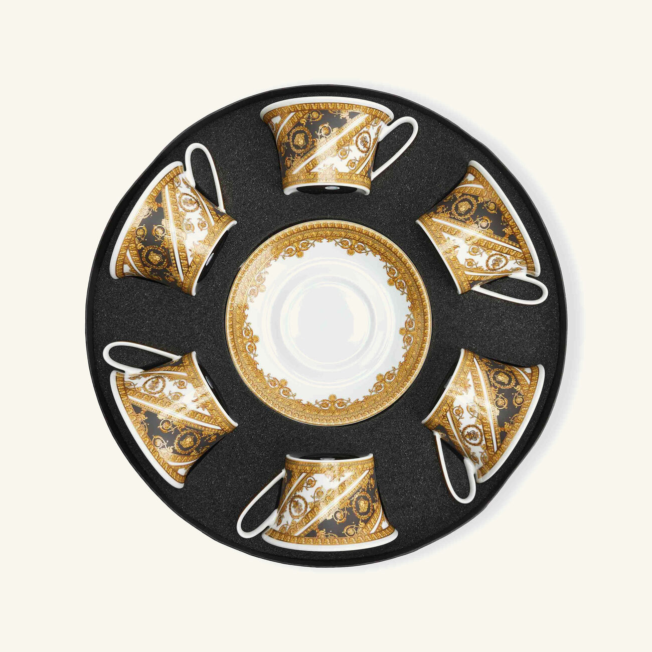 versace i love baroque tea cup set black