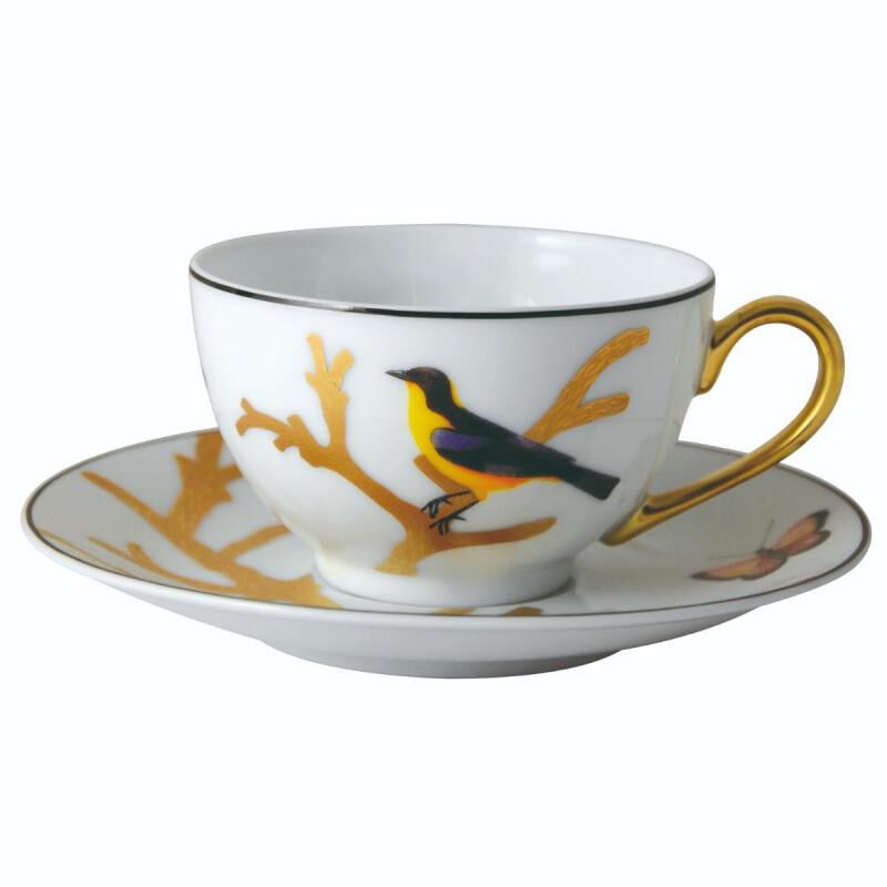 Aux Oiseaux Tea Cup & Saucer, large