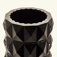 baccarat louxor vase round small black