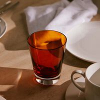 baccarat mosaique drinking glass orange