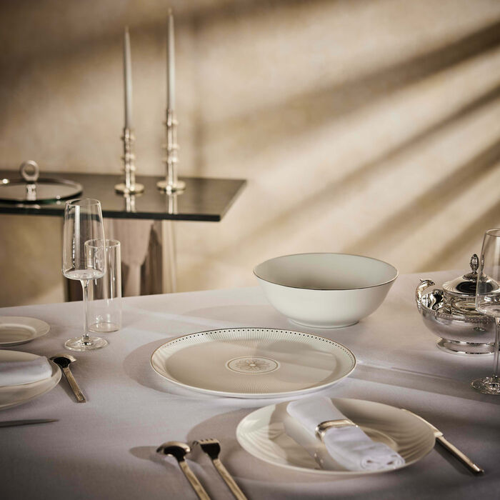 christofle malmaison imp riale pie dish round white 32cm