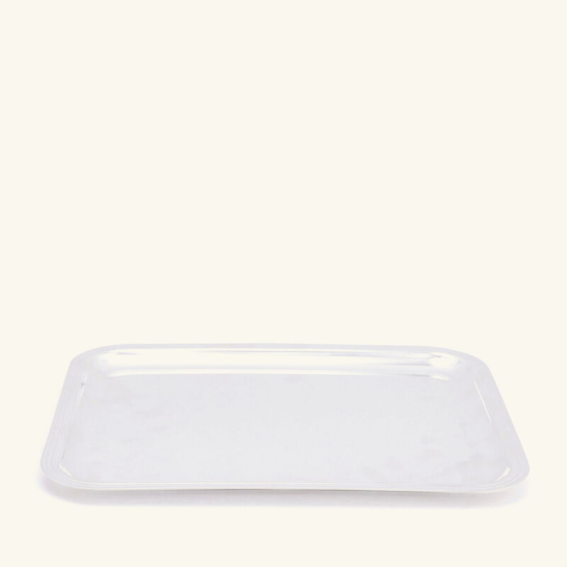 Albi Serving Tray Rectangular Medium Silver Plated christofle albi serving tray rectangular medium silver plated