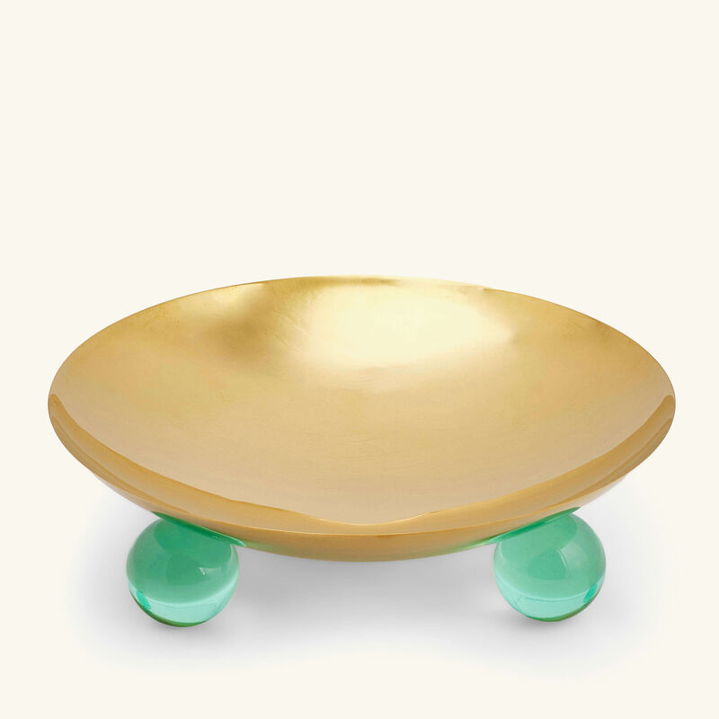 قطعة ديكور مركزية ثلاثية الأرجل جلوبو باللون الذهبي large
