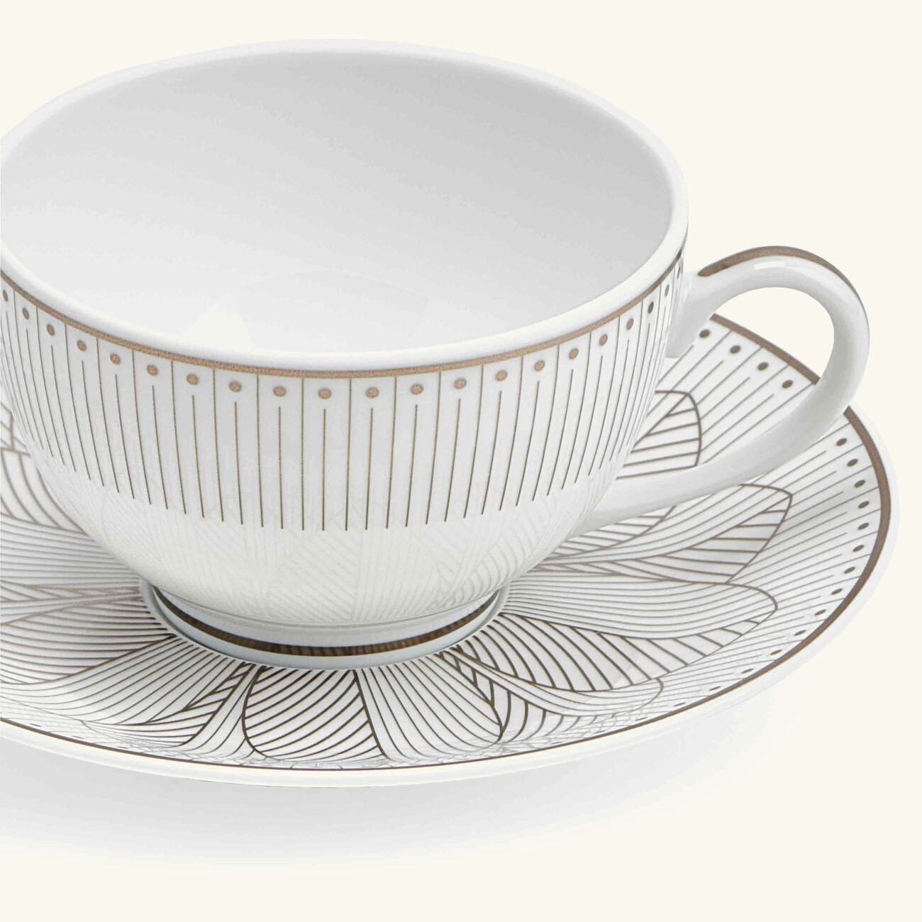 christofle malmaison imp riale coffee cup saucer gold set of 2