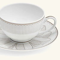 christofle malmaison imp riale coffee cup saucer gold set of 2