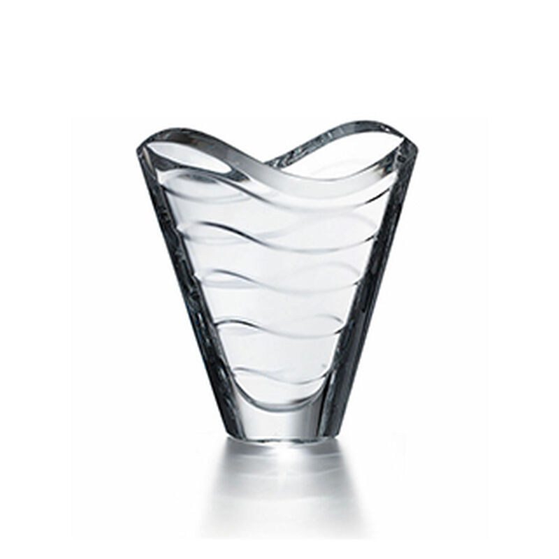Crystal  Vase Wave, large